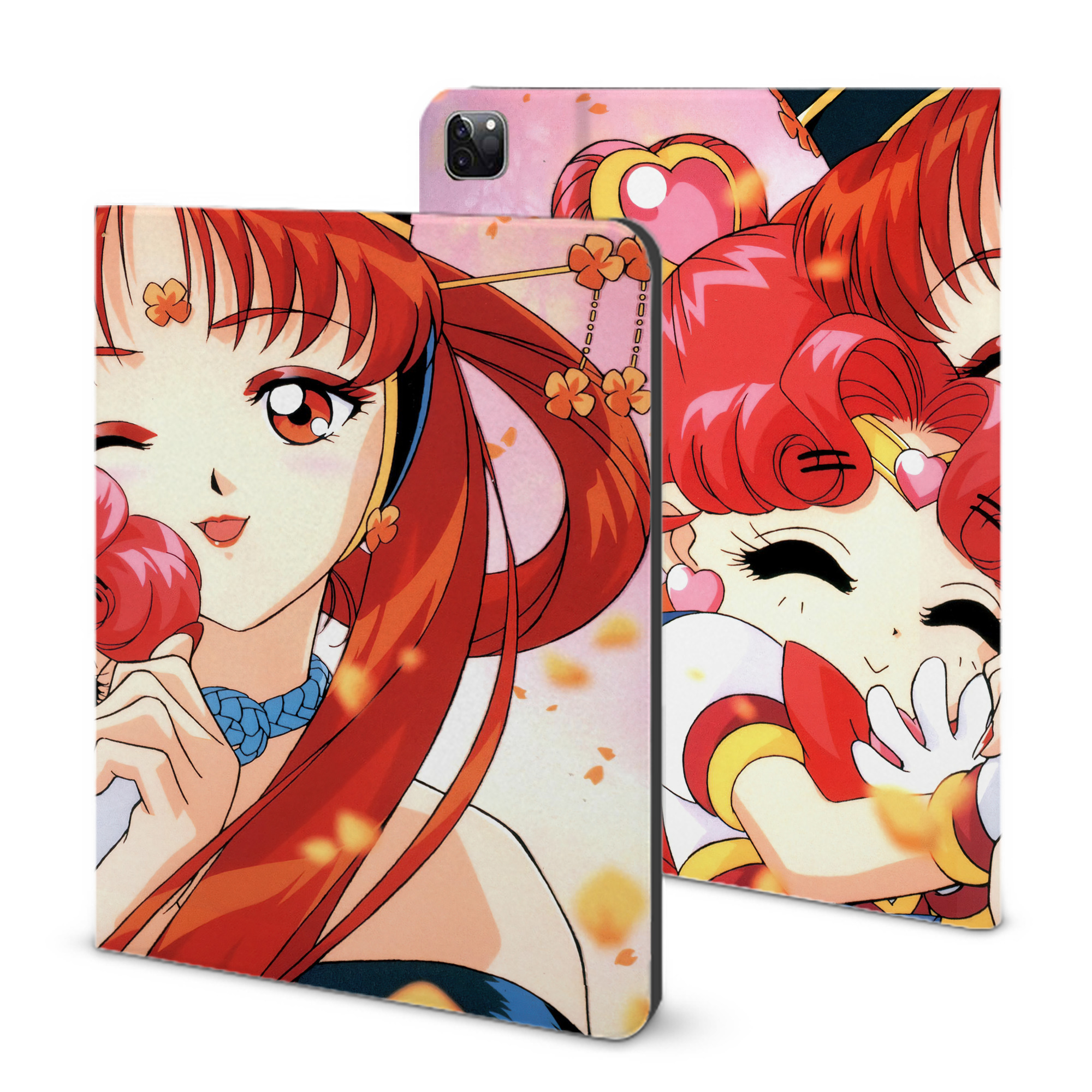 （画像用） 美少女戦士セーラームーン Sailor Moon IPad ケース ブック型 PUレザー TPU 耐衝撃 軽量 薄型 ペン収納なし 全面保護 IPad 各モデル対応